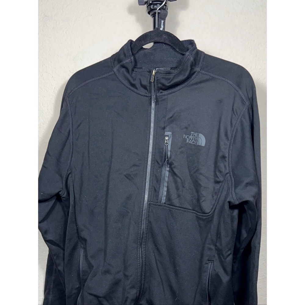 The North Face Apex Bionic Jacket Men Large Black Softshell Full Zip Excellent